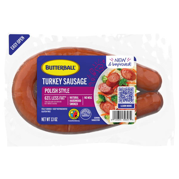 Butterball Fully Cooked Polish Style Turkey Sausage Rope