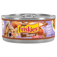 Friskies Extra Gravy Chunky with Turkey in Gravy Adult Wet Cat Food