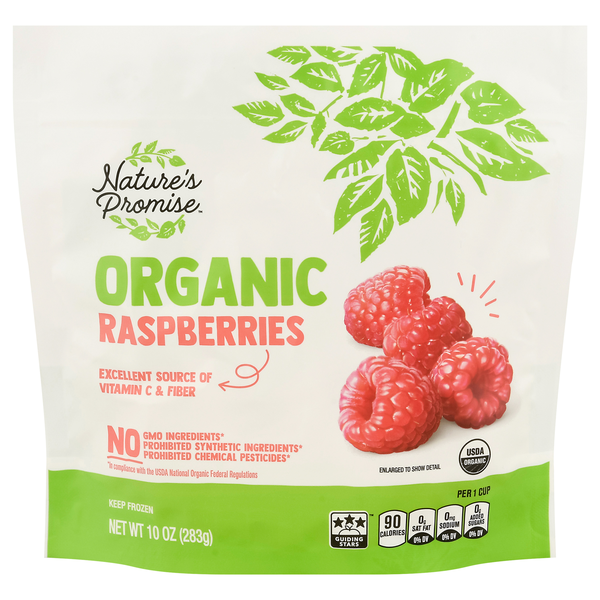 Nature's Promise Organic Raspberries Frozen