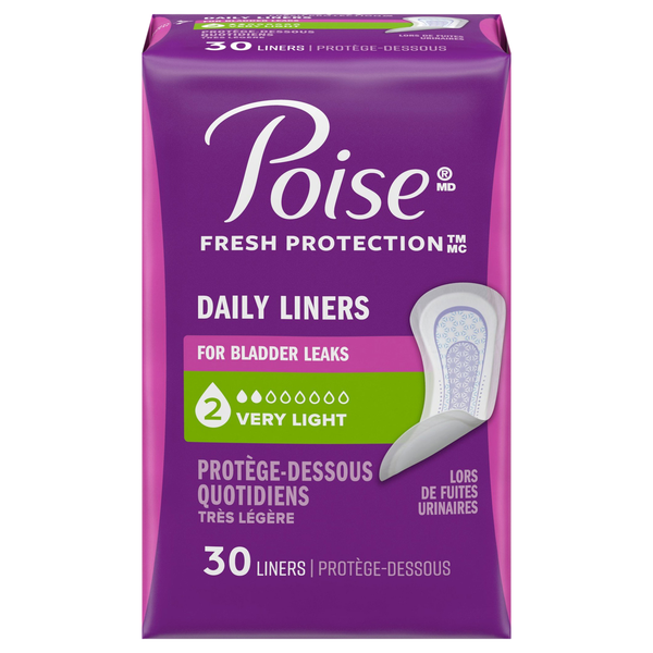 Poise Fresh Protection Very Light Daily Liners