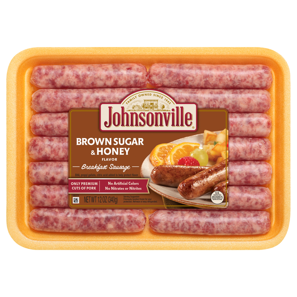 Johnsonville Brown Sugar & Honey Pork Breakfast Sausage Links - 14 ct