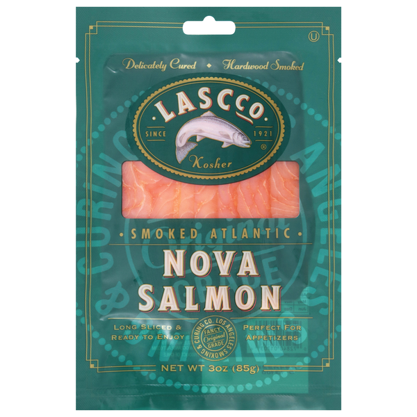 Lascco Smoked Atlantic Nova Salmon Sliced