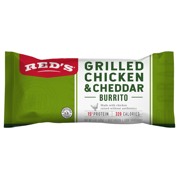 Red's Grilled Chicken & Cheddar Burrito Frozen