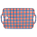 Smart Living Summer Serving Tray Patriotic Plaid