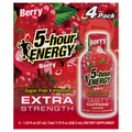 5-Hour Energy Extra Strength Sugar Free Berry Energy Shot - 4 pk
