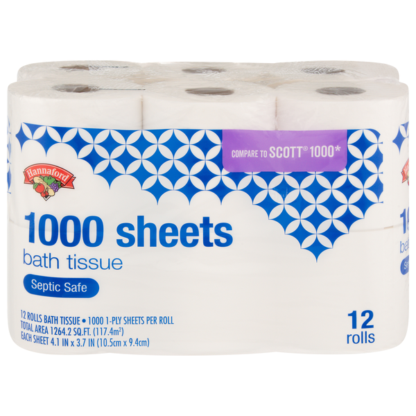 Hannaford 1-Ply Toilet Paper