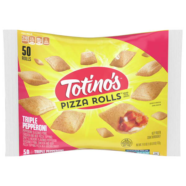 Save on Totino's Pizza Rolls Triple Pepperoni 50 ct Order Online