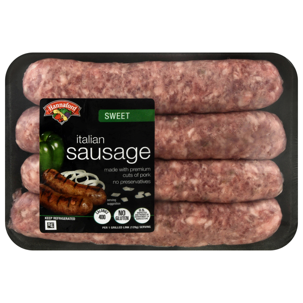 Hannaford Sweet Italian Sausage - 4 ct