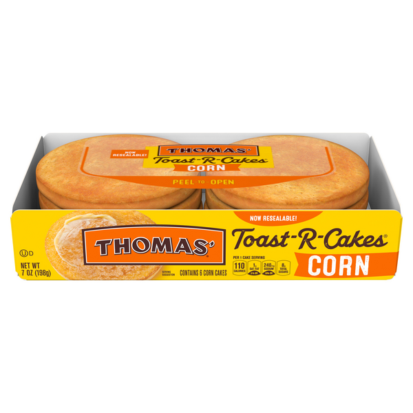 Save on Thomas' ToastRCakes Corn 6 ct Order Online Delivery MARTIN'S