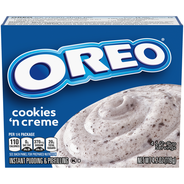 Jell-O Oreo Cookies 'n Creme Instant Pudding & Pie Filling