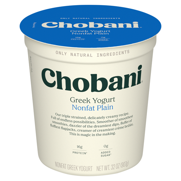 Chobani Non Fat Plain Greek Yogurt