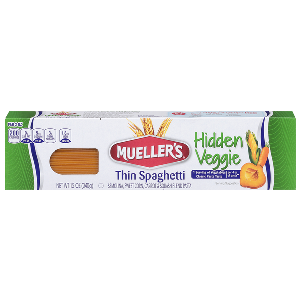 Mueller's Hidden Veggie Thin Spaghetti Pasta