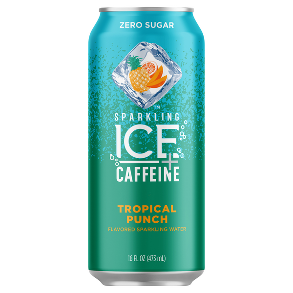 Sparkling Ice + Caffeine Zero Sugar Orange Passion Sparkling Water