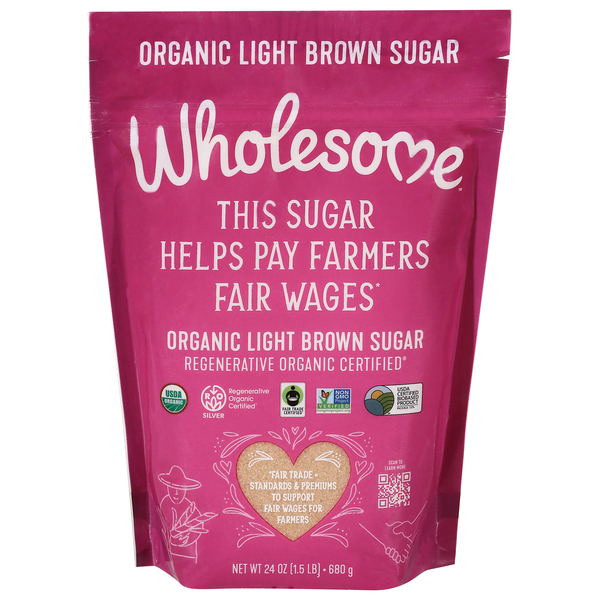 Wholesome Organic Light Brown Sugar