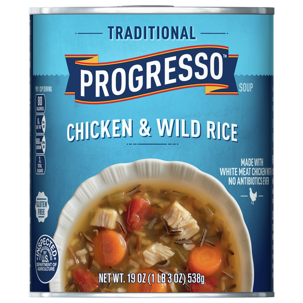 Save on Progresso Traditional Chicken & Wild Rice Soup Gluten Free