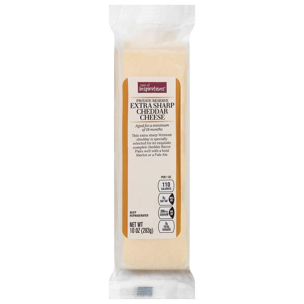 Taste of Inspirations Private Reserve Extra Sharp Cheddar Cheese Block