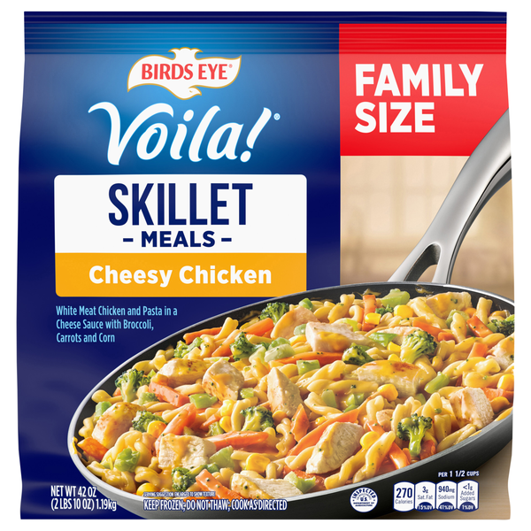 Birds Eye Voila! Cheesy Chicken Family Size Frozen Skillet Meal