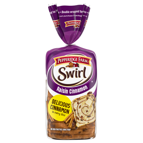 Pepperidge Farm Swirl Raisin Cinnamon Sliced Bread