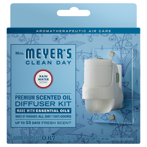 Mrs. Meyer's Clean Day Premium Oil Rain Water Scent Diffuser Kit