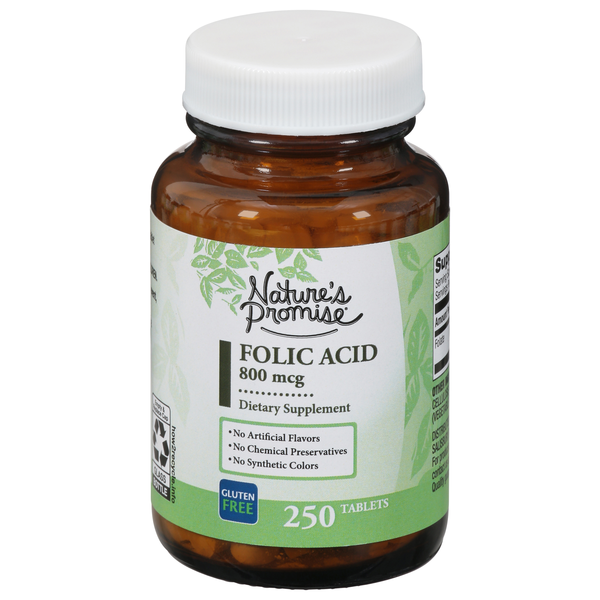 Nature's Promise Folic Acid 800 mcg Tablets