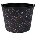Smart Living Halloween Plastic Bucket Trick or Treat Black