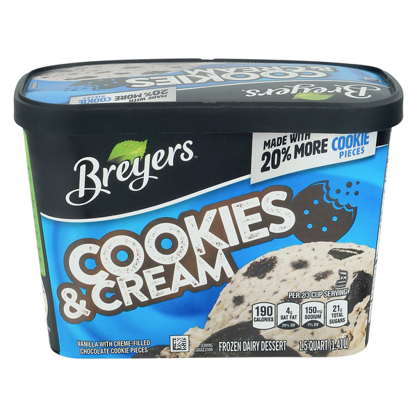 Save on Breyers Frozen Dairy Dessert Cookies & Cream Order Online