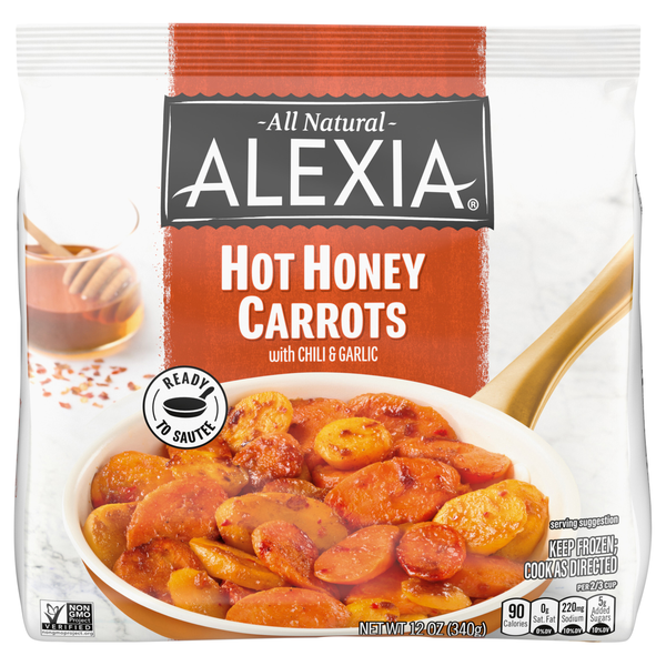 Alexia All Natural Hot Honey Carrots Frozen