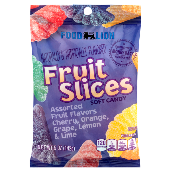 Food Lion Fruit Slices Soft Chewy Candy