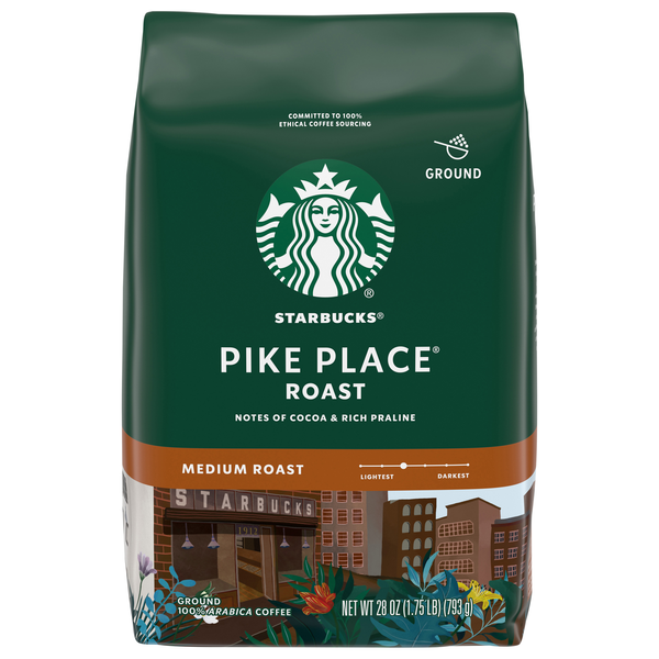 Starbucks Pike Place Medium Roast Ground Coffee