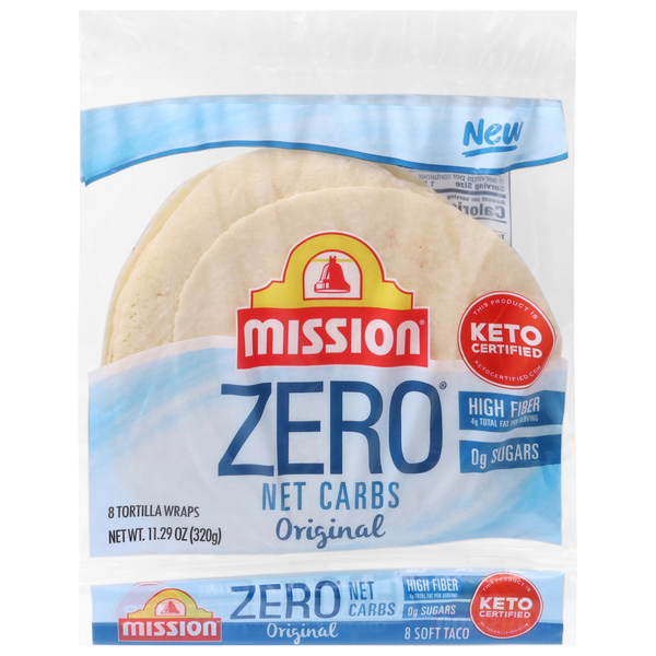 Mission ZERO Net Carbs Original Tortillas - 8 ct