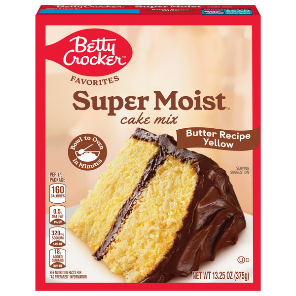 Betty Crocker Favorites Super Moist Butter Recipe Yellow Cake Mix