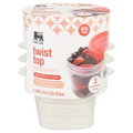 Food Lion Twist Tops Containers 2 Cups