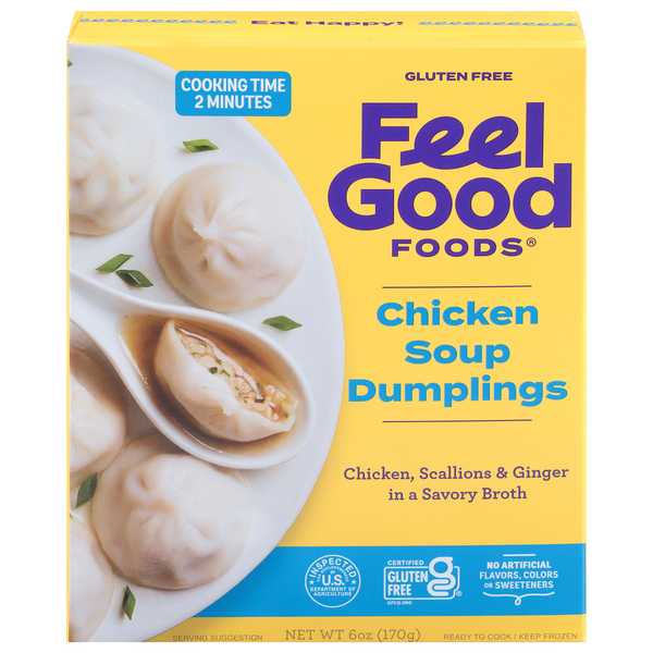 Feel Good Foods Gluten Free Chicken Soup Dumplings Frozen