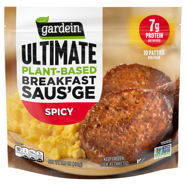 Gardein Ultimate Plant-Based Spicy Breakfast Saus'ge Patties Frozen
