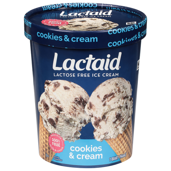 Save on Lactaid Ice Cream Cookies & Cream 100 Lactose Free Order