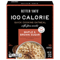 Better Oats 100 Calorie Maple & Brown Sugar Quick Cooking Oatmeal - 10 ct