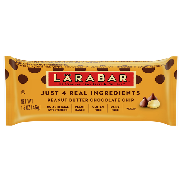 LARABAR Gluten Free Peanut Butter Chocolate Chip Fruit & Nut Bar
