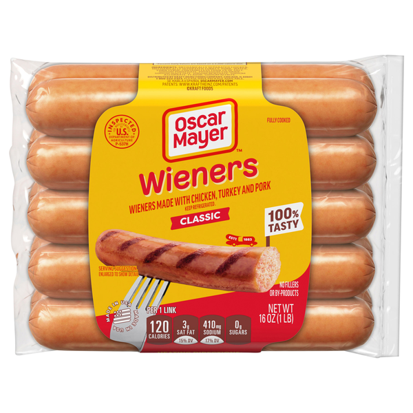 Oscar Mayer Original Uncured Turkey Chicken & Pork Wieners - 10 ct