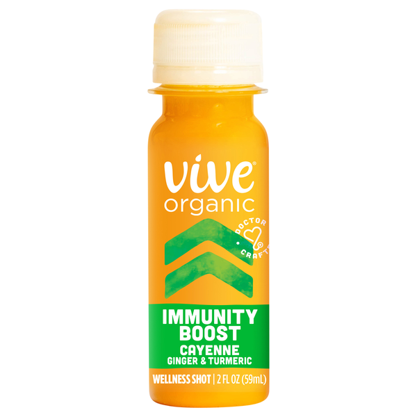 Vive Organic Cayenne Ginger Turmeric Immunity Boost Wellness Shot