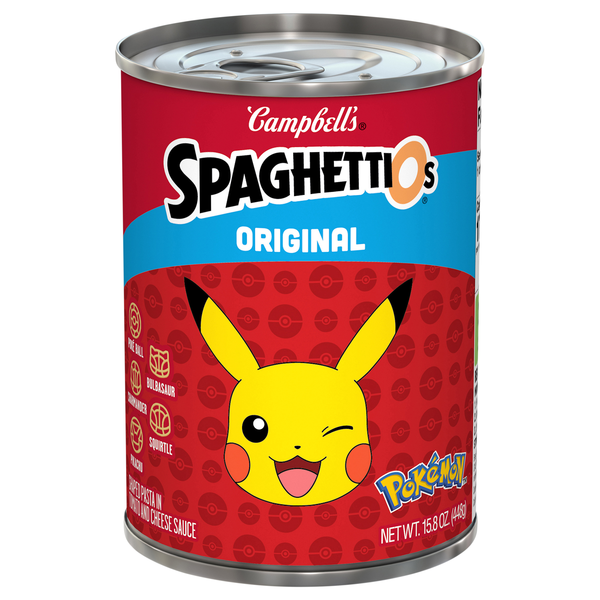 Campbell's SpaghettiOs Original Pokemon Shapes Pasta in Sauce