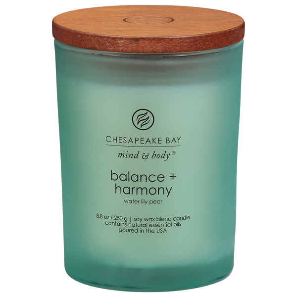 Chesapeake Bay Mind & Body Balance + Harmony Water Lily Pear Candle