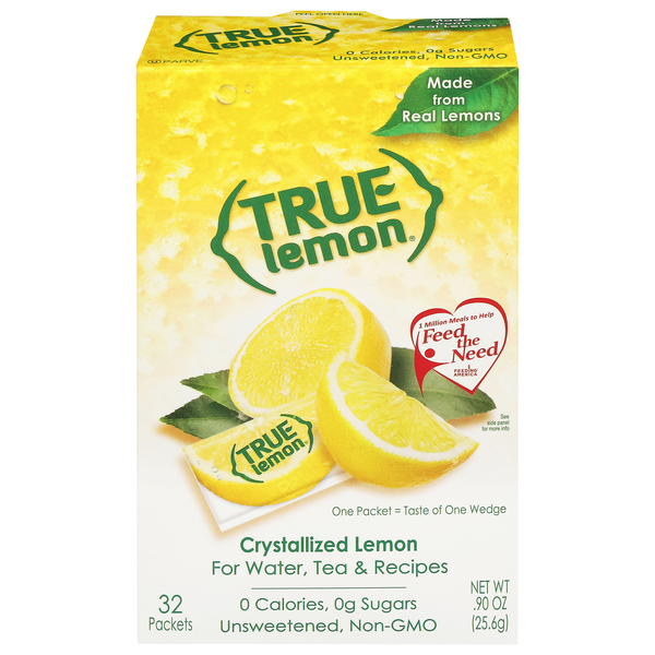 True Lemon Zero Calorie Unsweetened Crystallized Lemon