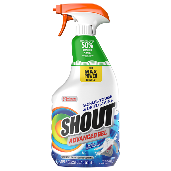 Shout Advanced Action Gel Laundry Stain Remover Trigger Spray