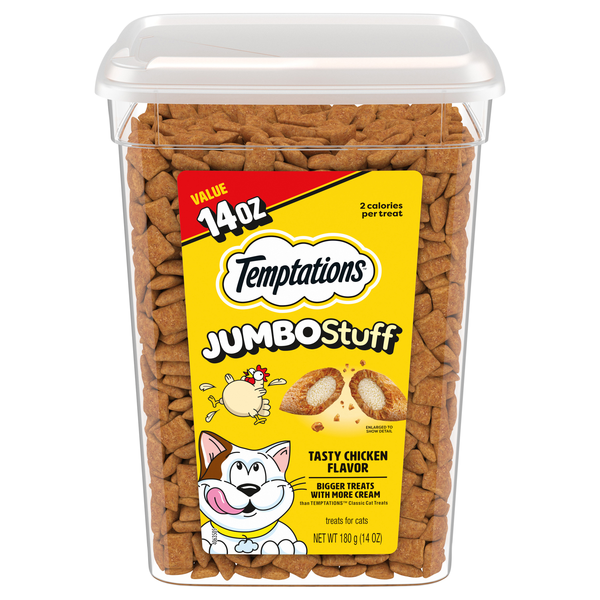 Temptations JUMBO Stuff Tasty Chicken Flavor Crunchy & Soft Cat Treats