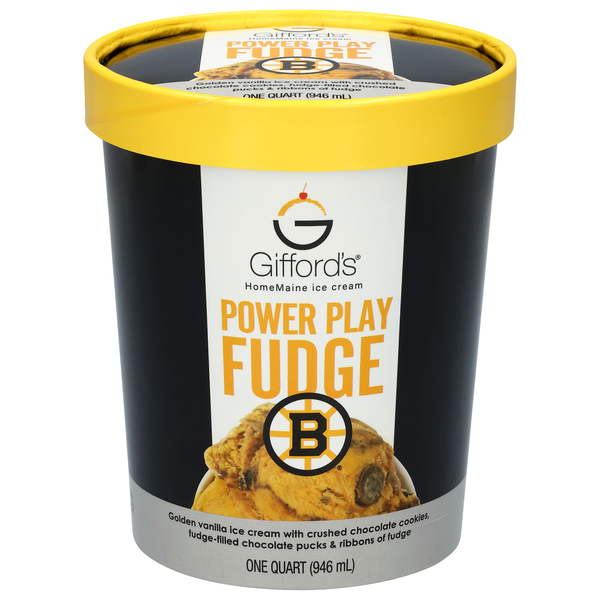 Gifford's Boston Bruins Power Play Fudge HomeMaine Ice Cream