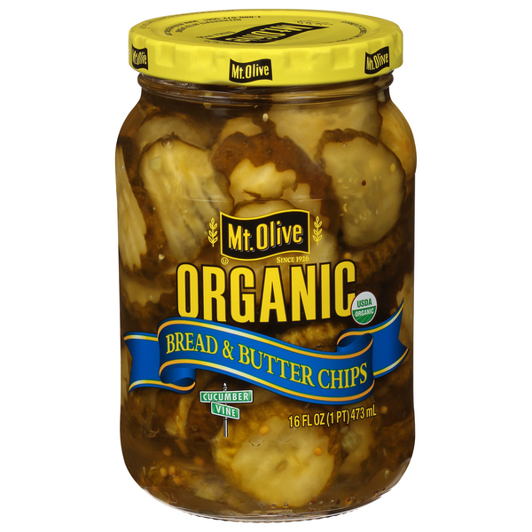 Mt. Olive Organic Bread & Butter Pickle Chips