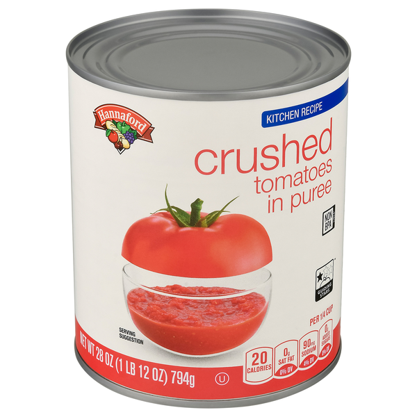 Hannaford Kitchen Recipe Crushed Tomatoes in Puree