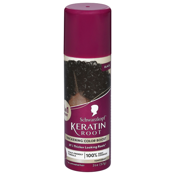 Schwarzkopf Keratin Root Thickening Color Boost Spray Black
