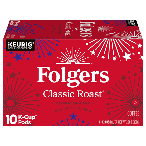 Folgers Classic Roast Medium K-Cup Coffee Pods Limited Edition America 250