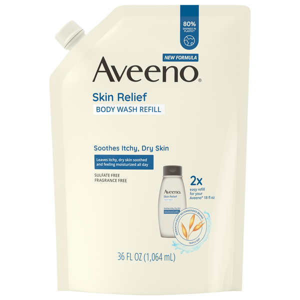 Save on Aveeno Skin Relief Fragrance Free Body Wash Refill For Itchy